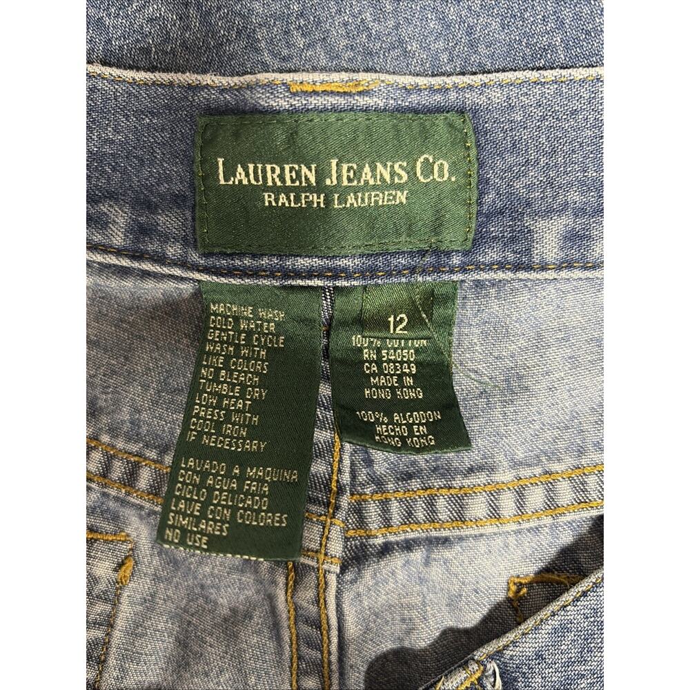 Vintage Lauren Jeans Co. Ralph Lauren - Women’s Size 12 Medium Wash Denim Capris - Picture 5 of 5